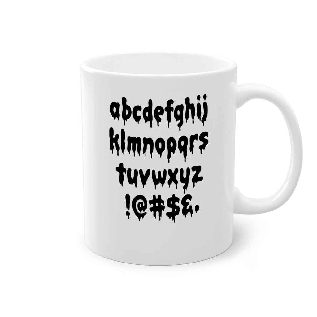 dripping lowercase 162#- black words - phrases-Mug / Coffee Cup