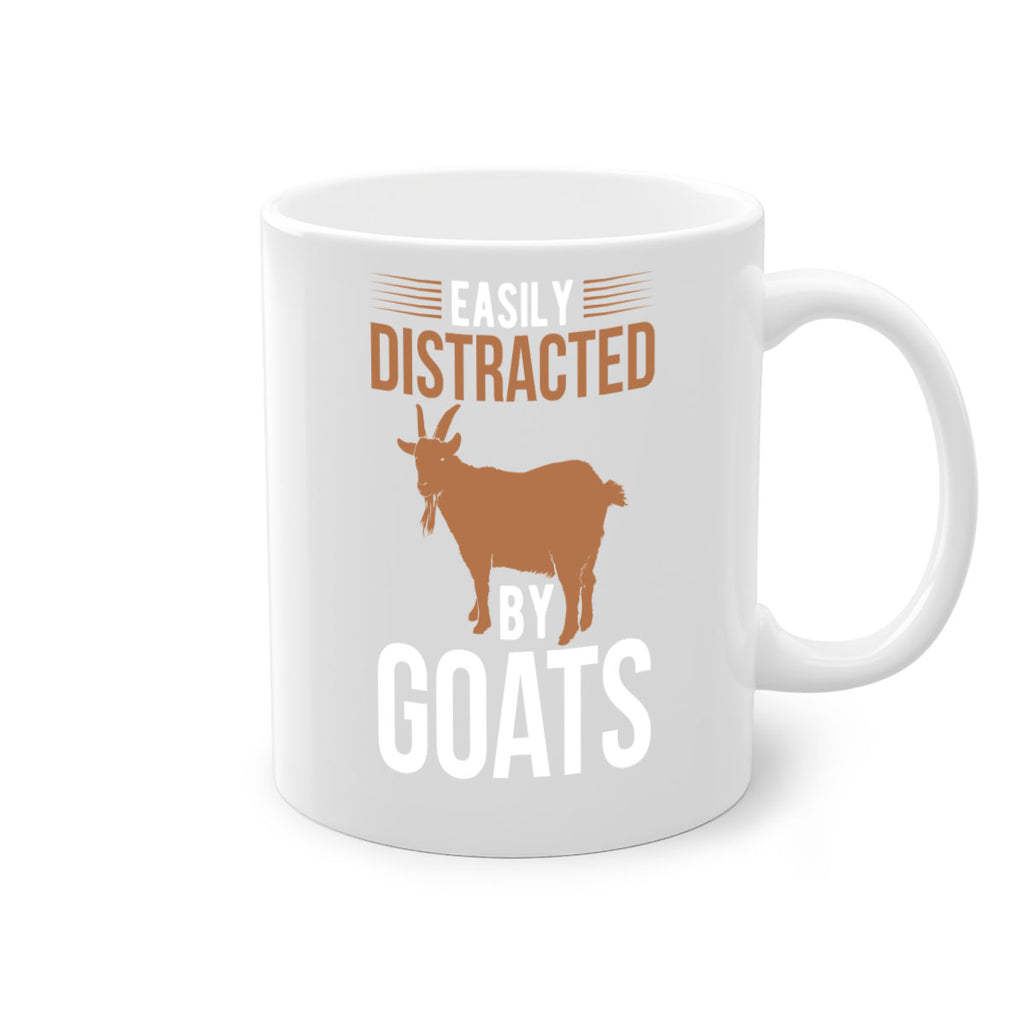 easily distracted by goats Style 5#- goat-Mug / Coffee Cup