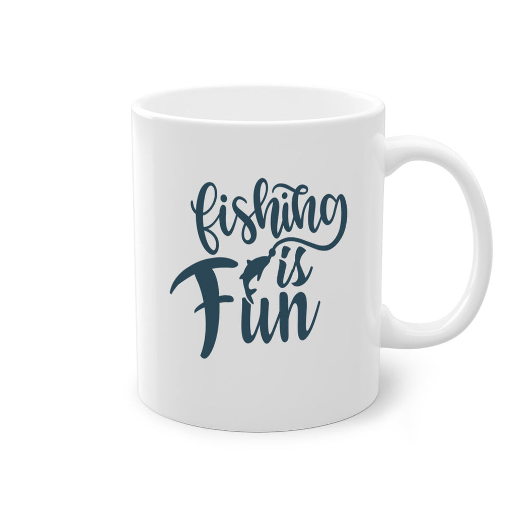 fishing is fun 147#- fishing-Mug / Coffee Cup