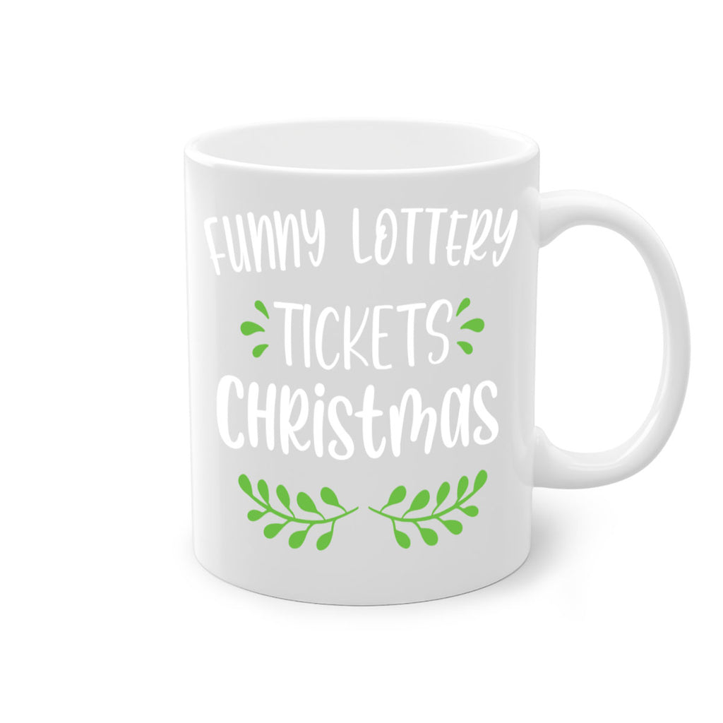 funny lottery tickets christmas style 229#- christmas-Mug / Coffee Cup