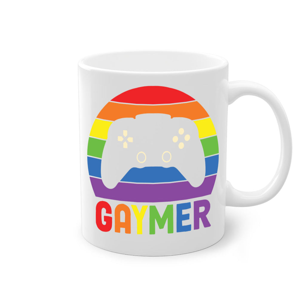 gaymer lgbt gamer rainbow flag lgbt 135#- lgbt-Mug / Coffee Cup