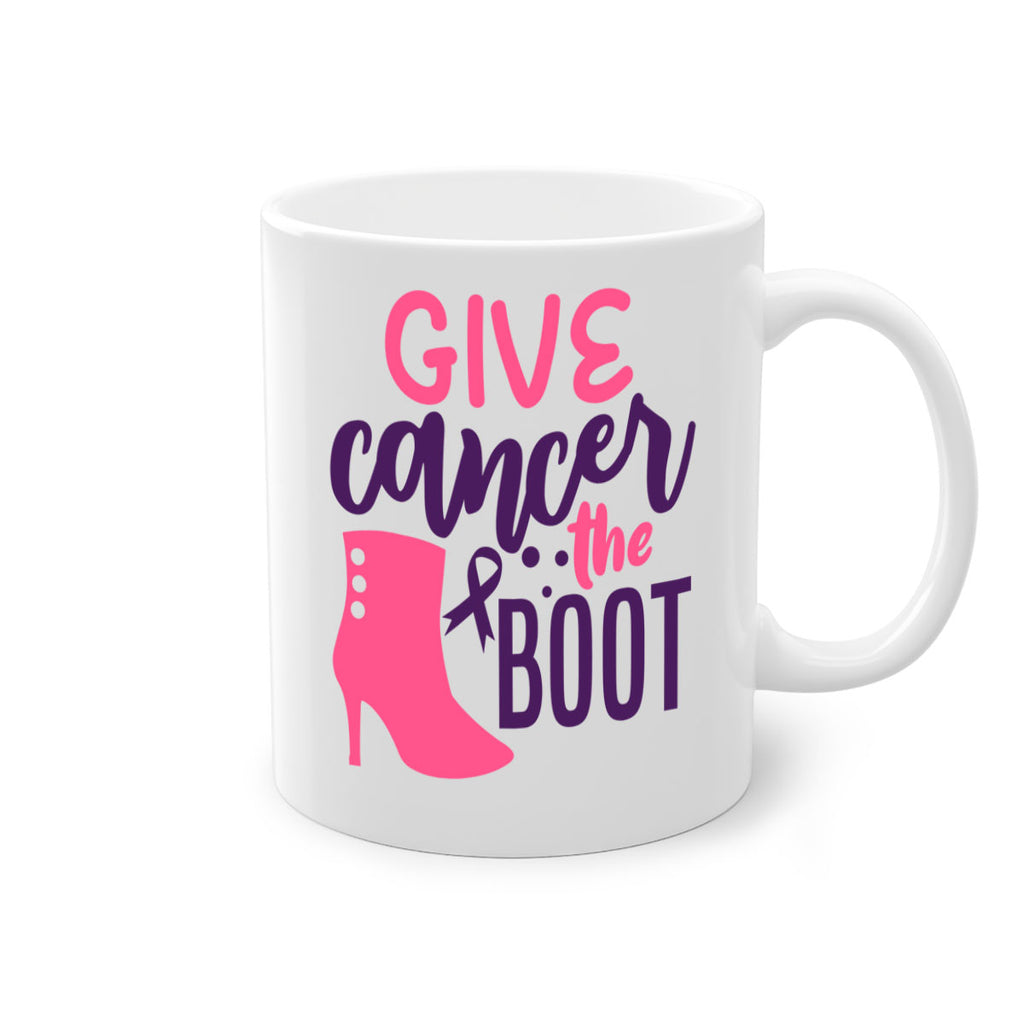 give cancer the boot Style 11#- breast cancer-Mug / Coffee Cup
