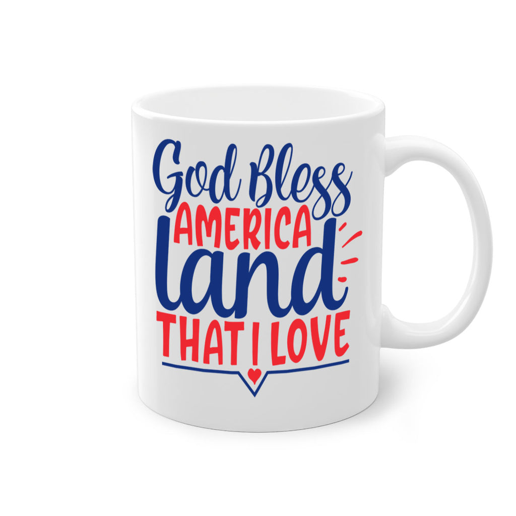 god bless america land that i love Style 54#- 4th Of July-Mug / Coffee Cup