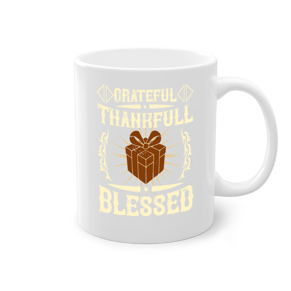 grateful thankfull blessed 40#- thanksgiving-Mug / Coffee Cup