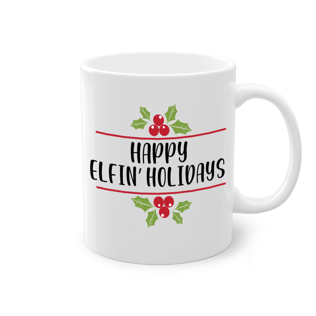 happy elfin holidays style 250#- christmas-Mug / Coffee Cup