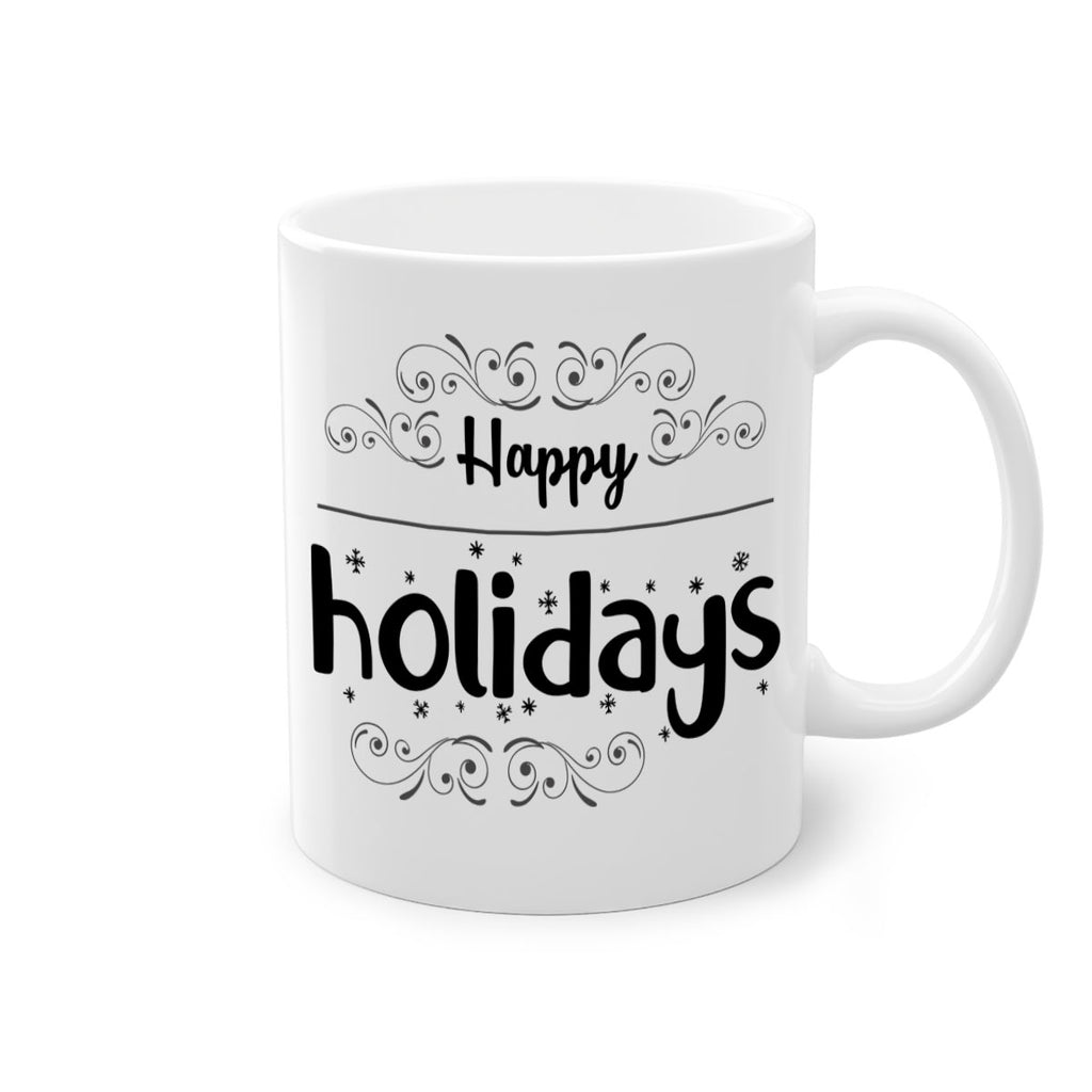 happy holidays style 256#- christmas-Mug / Coffee Cup