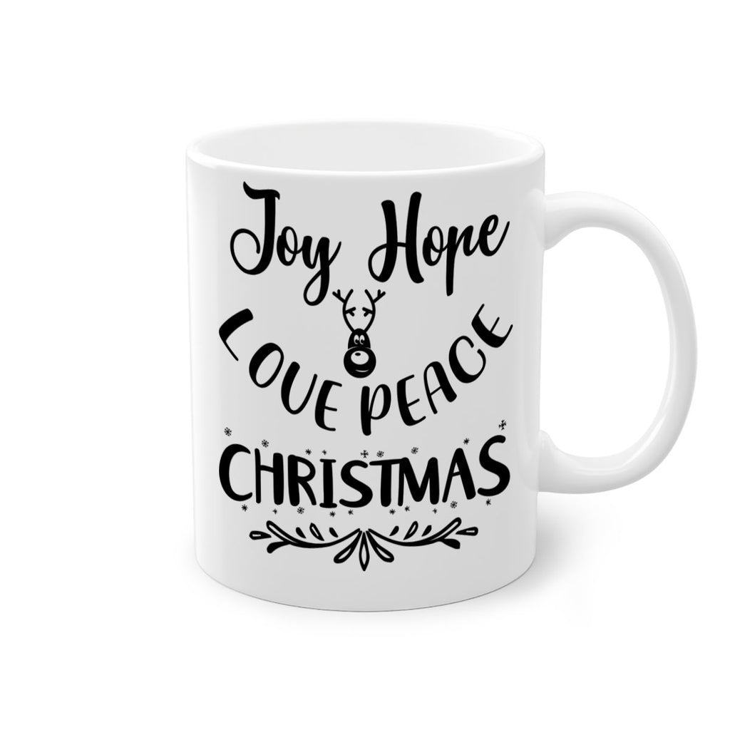 joy hope love peace christmas style 408#- christmas-Mug / Coffee Cup