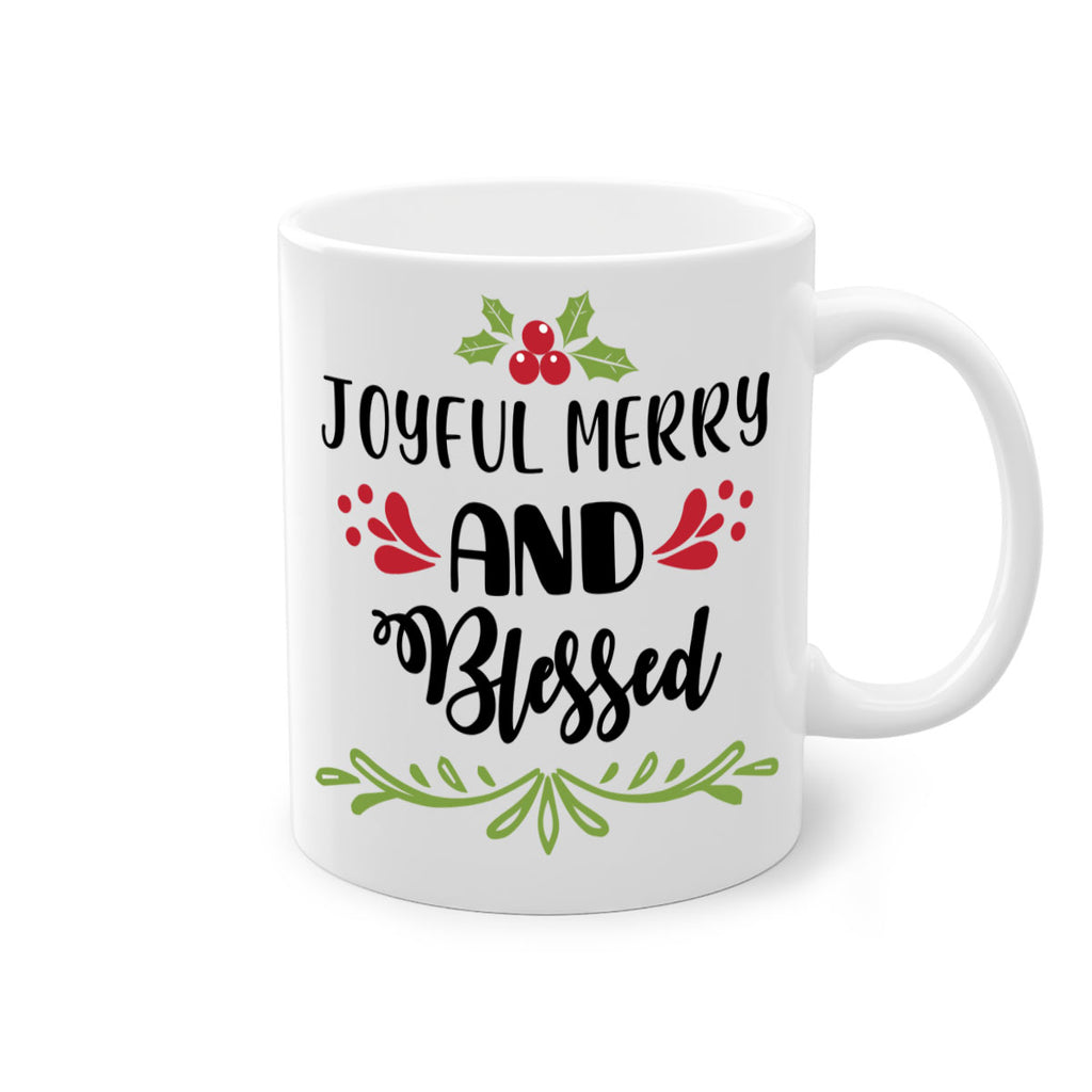 joyful merry and blessed style 419#- christmas-Mug / Coffee Cup