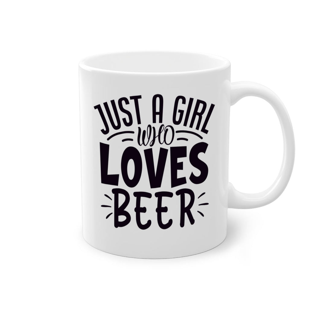 just a girl who loves beer 125#- beer-Mug / Coffee Cup