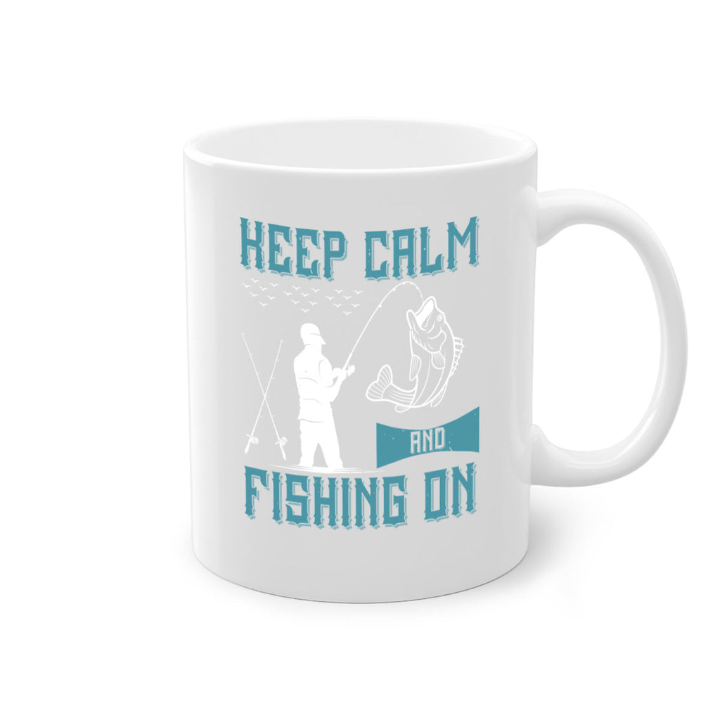 keep calm and fishing on 248#- fishing-Mug / Coffee Cup