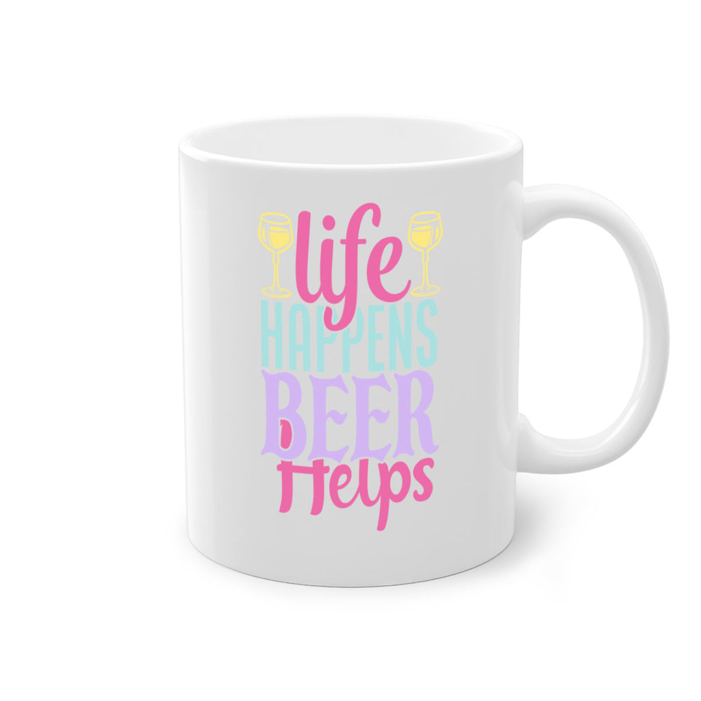 life happens beer helps 141#- beer-Mug / Coffee Cup