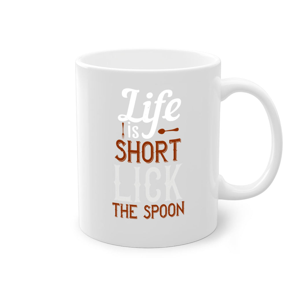 life is short lick the spoon 19#- cooking-Mug / Coffee Cup