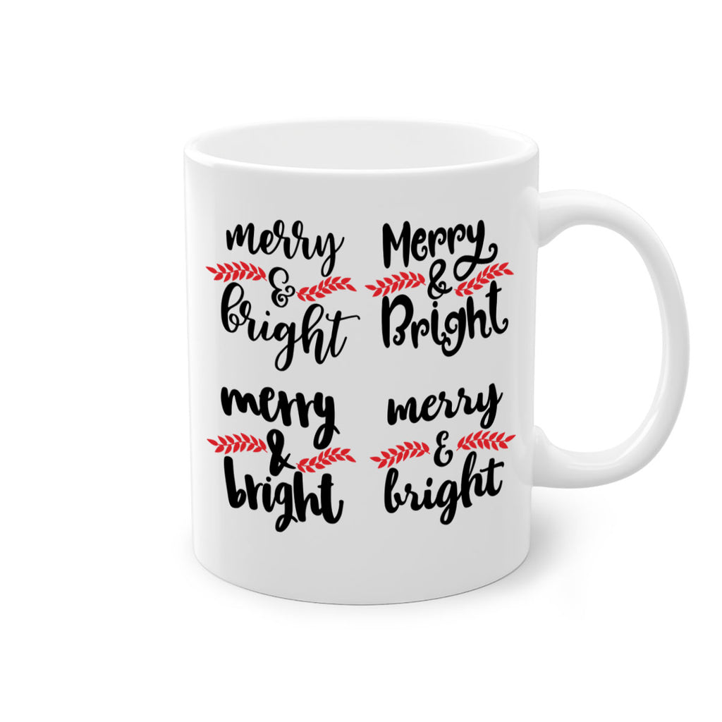 merry & bright style 465#- christmas-Mug / Coffee Cup