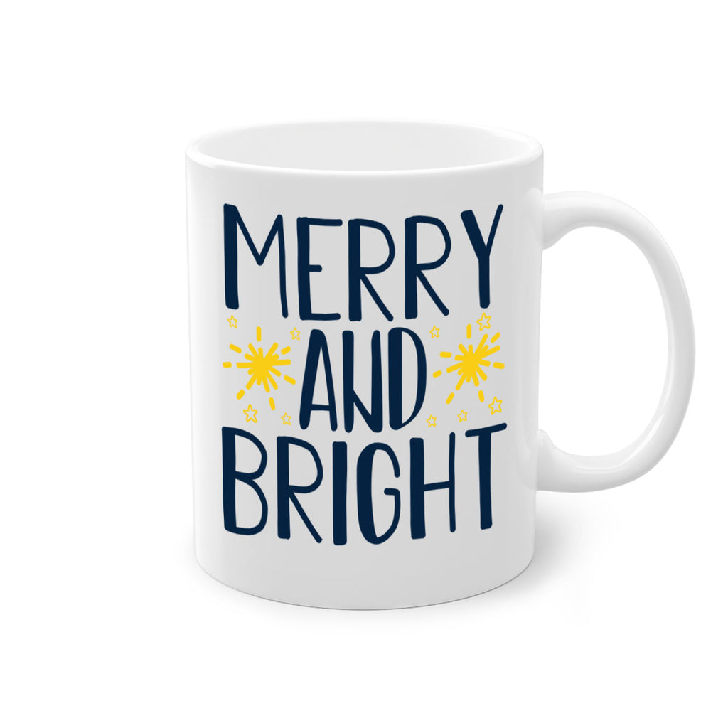 merry and bright 226#- christmas-Mug / Coffee Cup