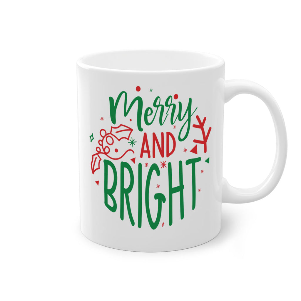 merry and bright style 471#- christmas-Mug / Coffee Cup