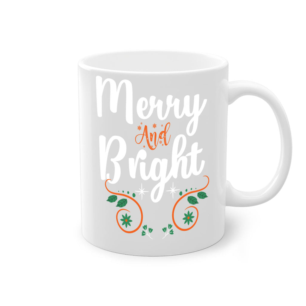 merry and bright style 473#- christmas-Mug / Coffee Cup