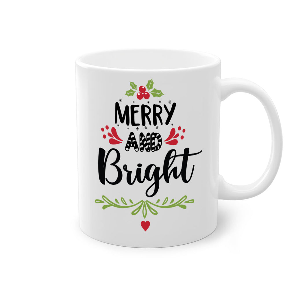 merry and bright style 474#- christmas-Mug / Coffee Cup