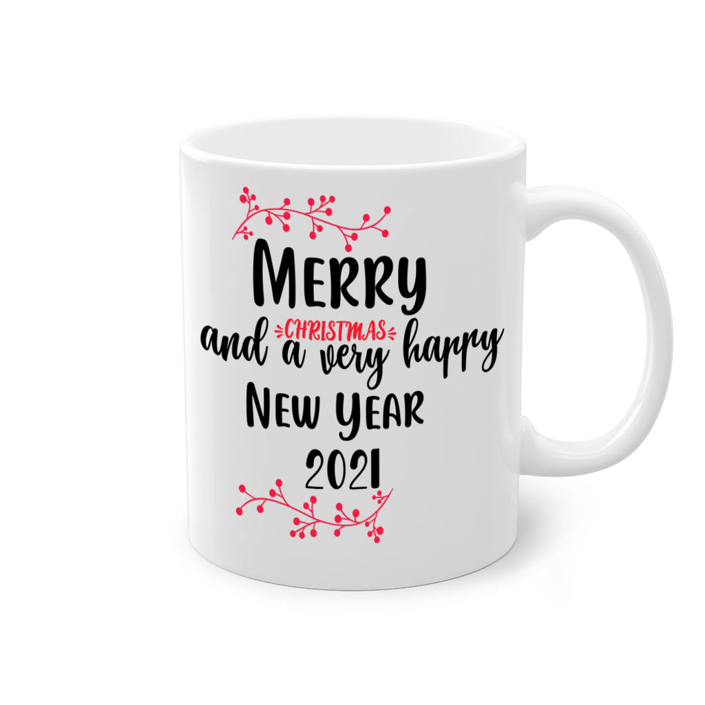 merry christmas and a very happy new year . style 489#- christmas-Mug / Coffee Cup