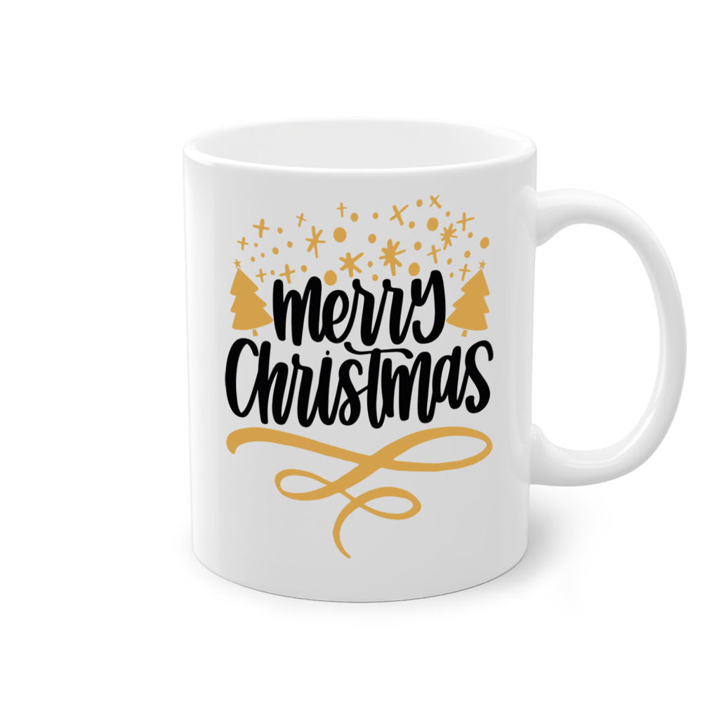 merry christmas gold 84#- christmas-Mug / Coffee Cup