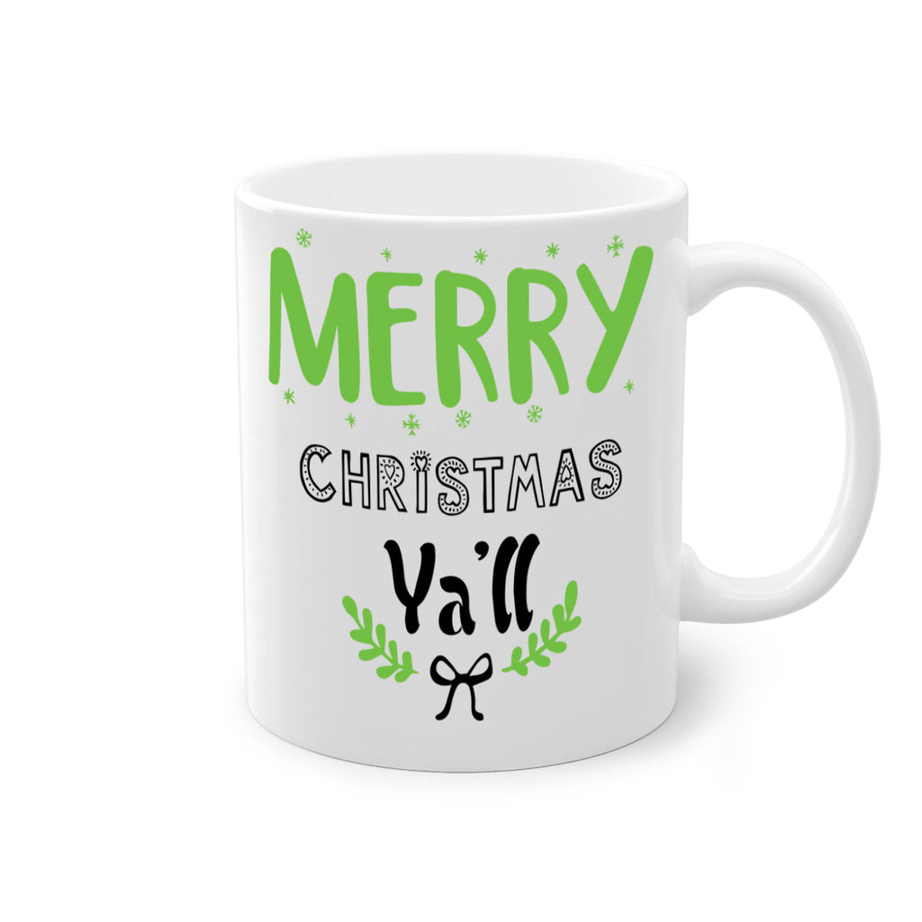 merry christmas ya ll style 506#- christmas-Mug / Coffee Cup