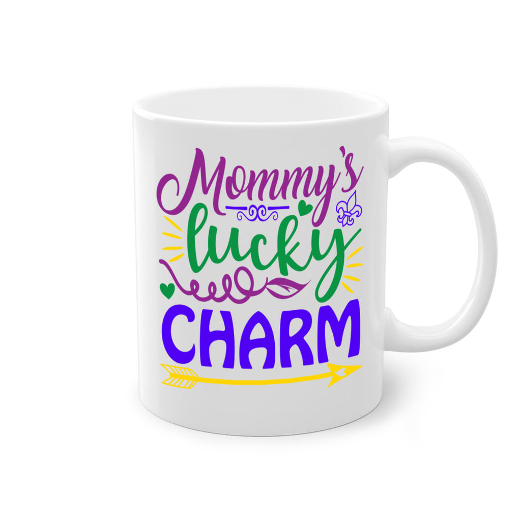 mommys lucky charm 6#- mardi gras-Mug / Coffee Cup