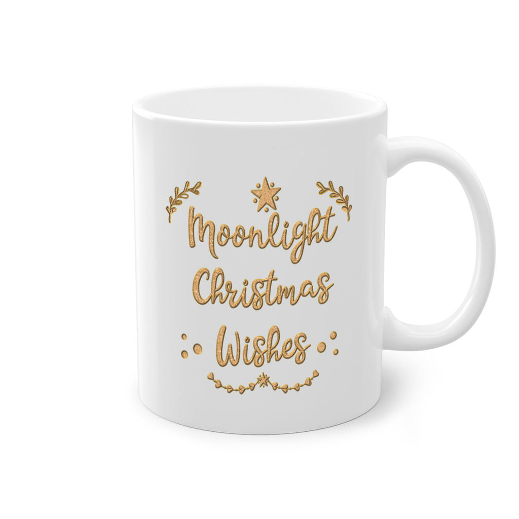 moonlight christmas wishes gold 457#- christmas-Mug / Coffee Cup