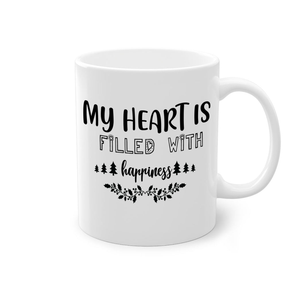 my heart is filled with happiness style 528#- christmas-Mug / Coffee Cup