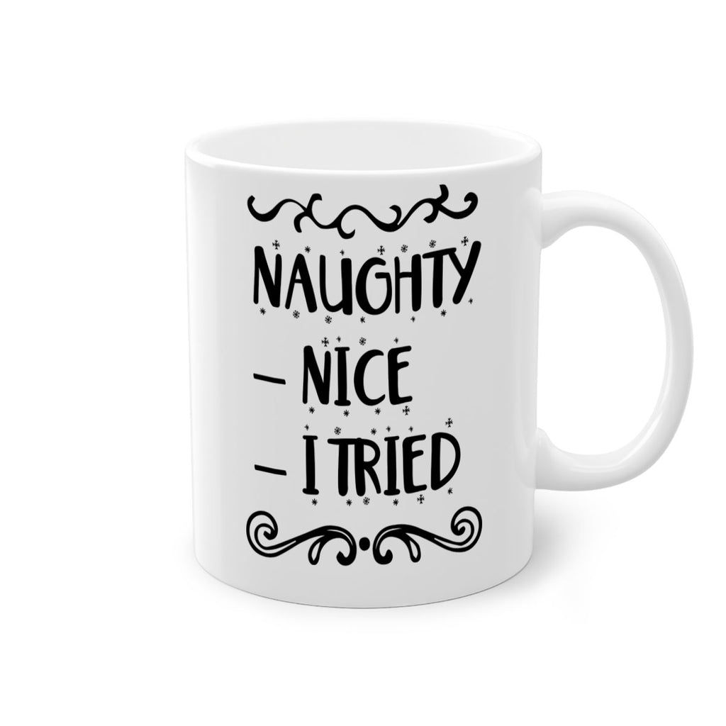 naughty nice i tried style 534#- christmas-Mug / Coffee Cup