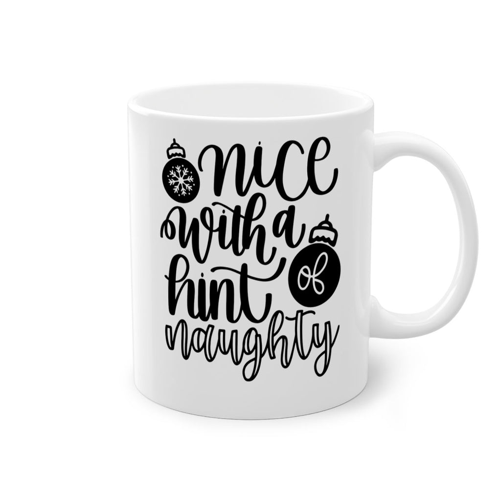 nice with a hint naughty 75#- christmas-Mug / Coffee Cup