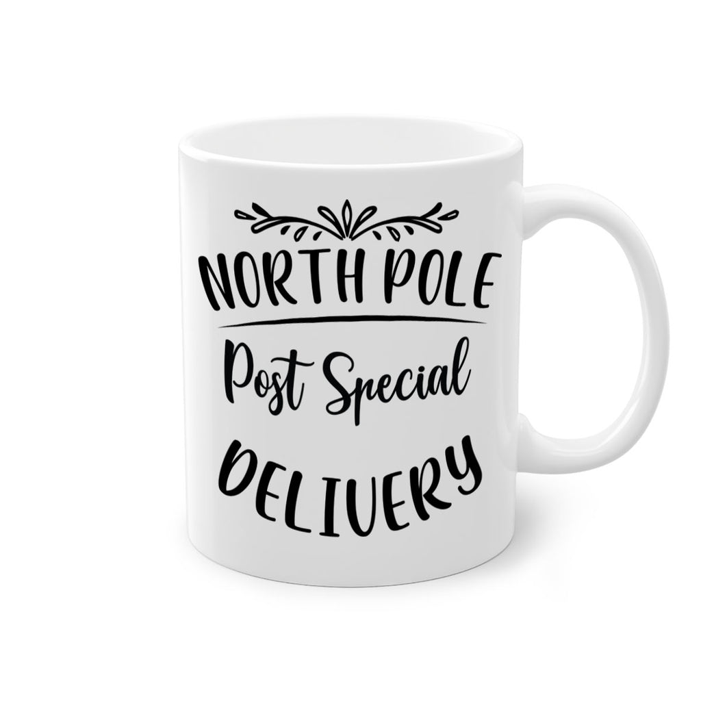 north pole post special delivery style 545#- christmas-Mug / Coffee Cup