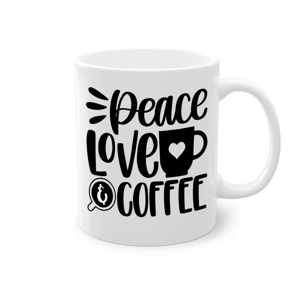 peace love coffee 49#- coffee-Mug / Coffee Cup