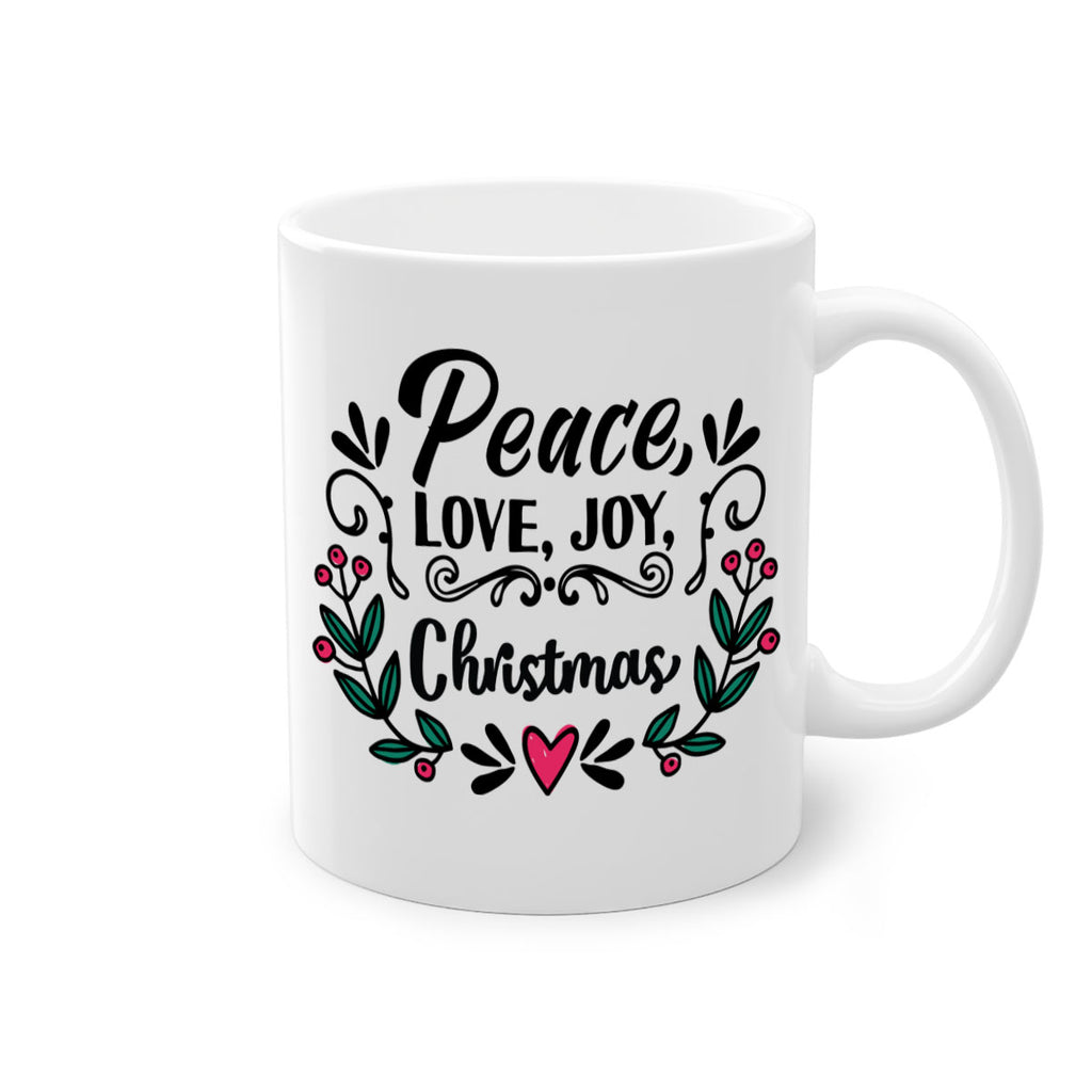 peace, love, joy, christmas style 587#- christmas-Mug / Coffee Cup