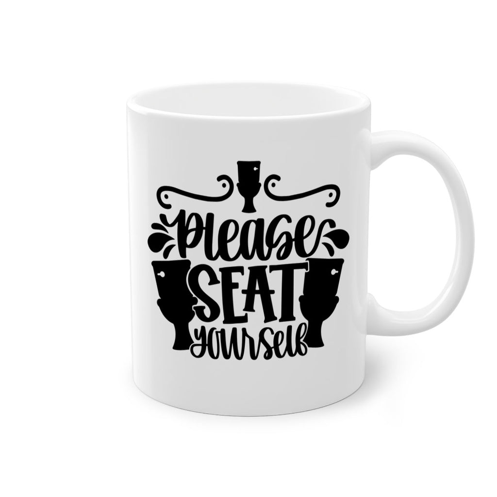 please seat yourself 21#- bathroom-Mug / Coffee Cup
