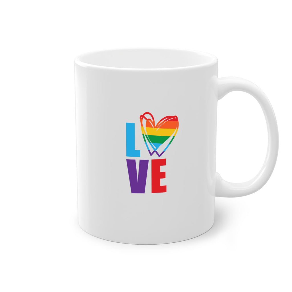 pride love heart 64#- lgbt-Mug / Coffee Cup