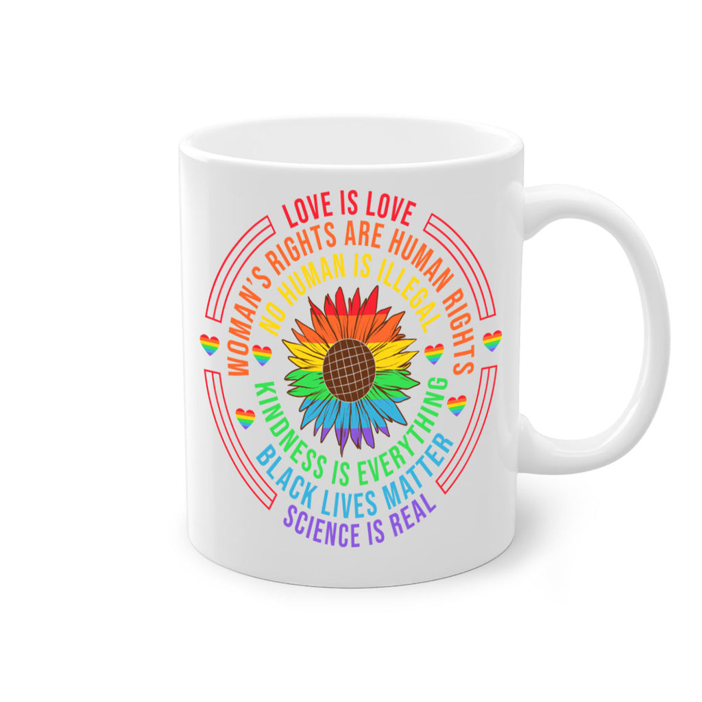 rainbow lgbt pride flower lgbt 27#- lgbt-Mug / Coffee Cup