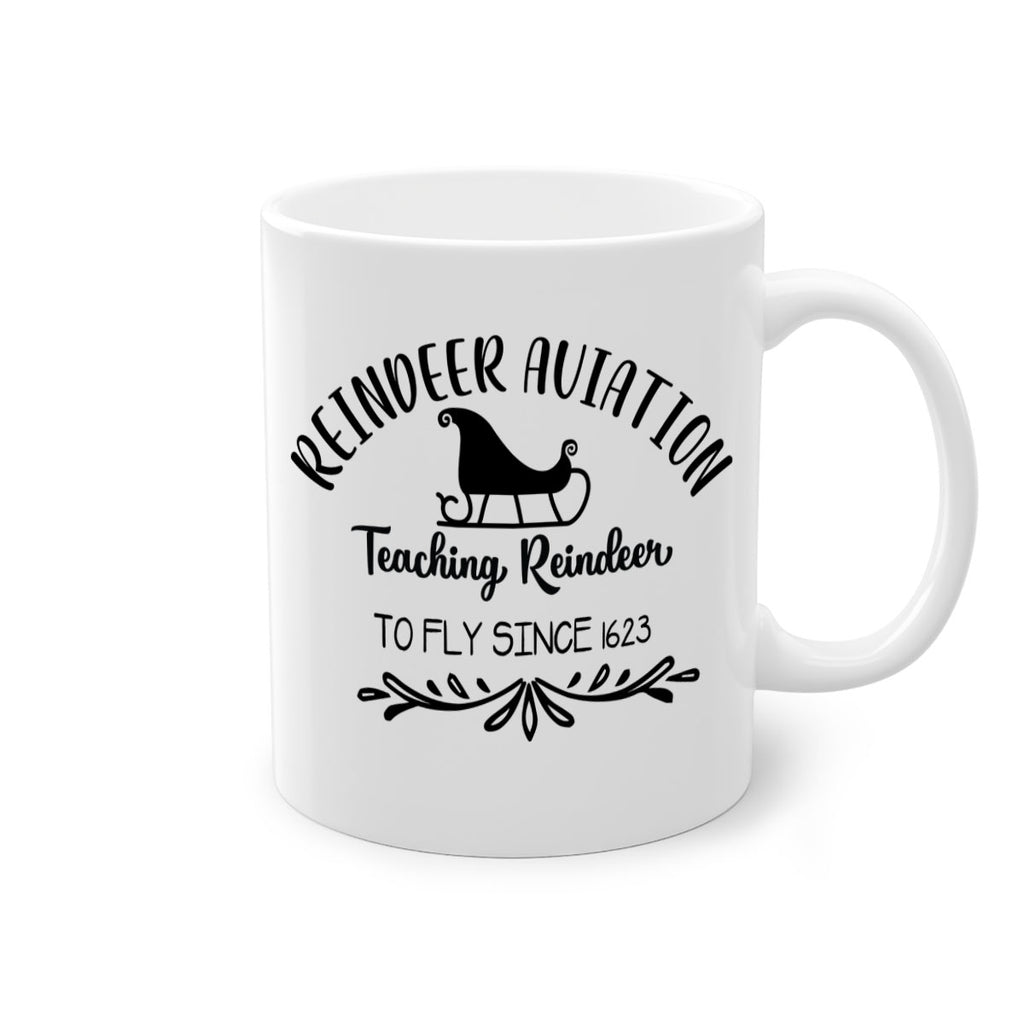 reindeer aviation teaching reindeer to fly since style 595#- christmas-Mug / Coffee Cup