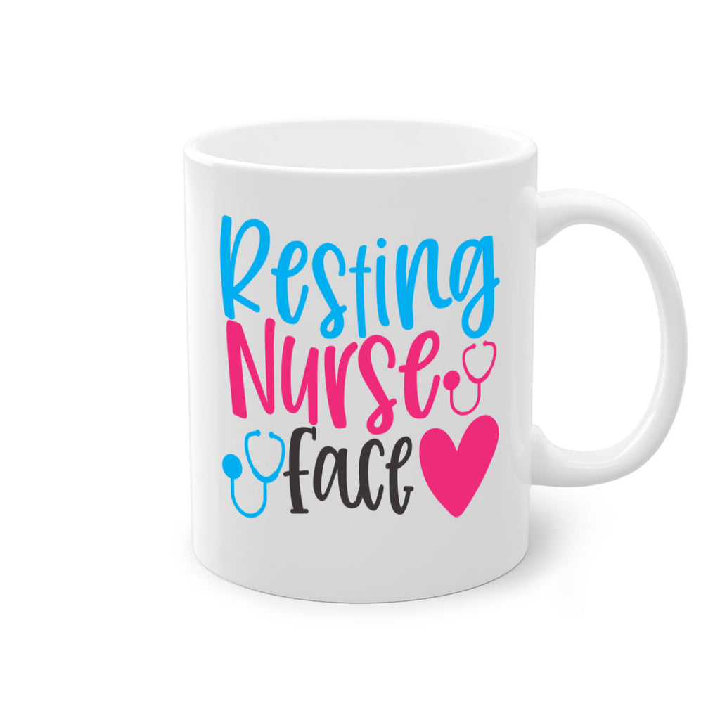 resting nurse face Style 355#- nurse-Mug / Coffee Cup