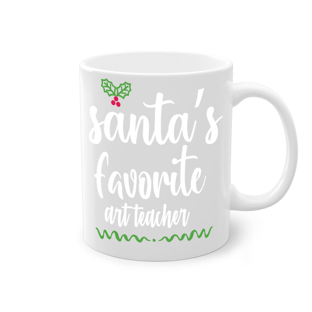 santa's favorite art teacher style 612#- christmas-Mug / Coffee Cup