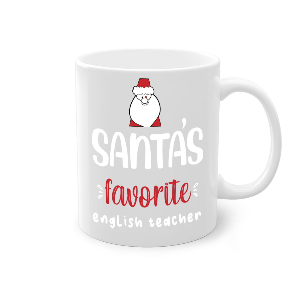 santa's favorite english teacher style 613#- christmas-Mug / Coffee Cup