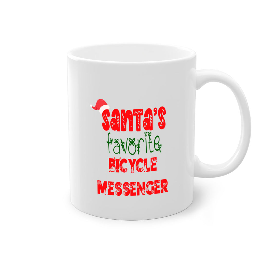 santas favorite bicycle messenger style 680#- christmas-Mug / Coffee Cup