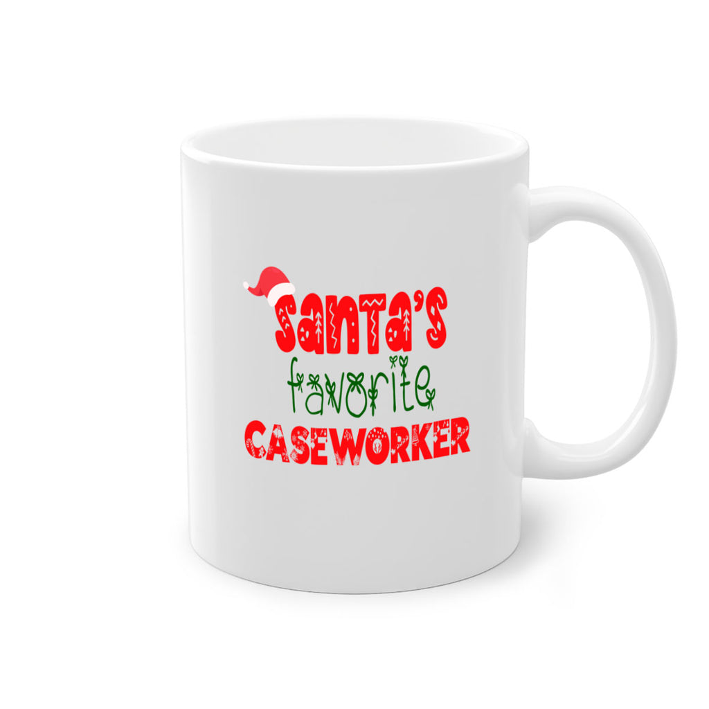 santas favorite caseworker style 704#- christmas-Mug / Coffee Cup