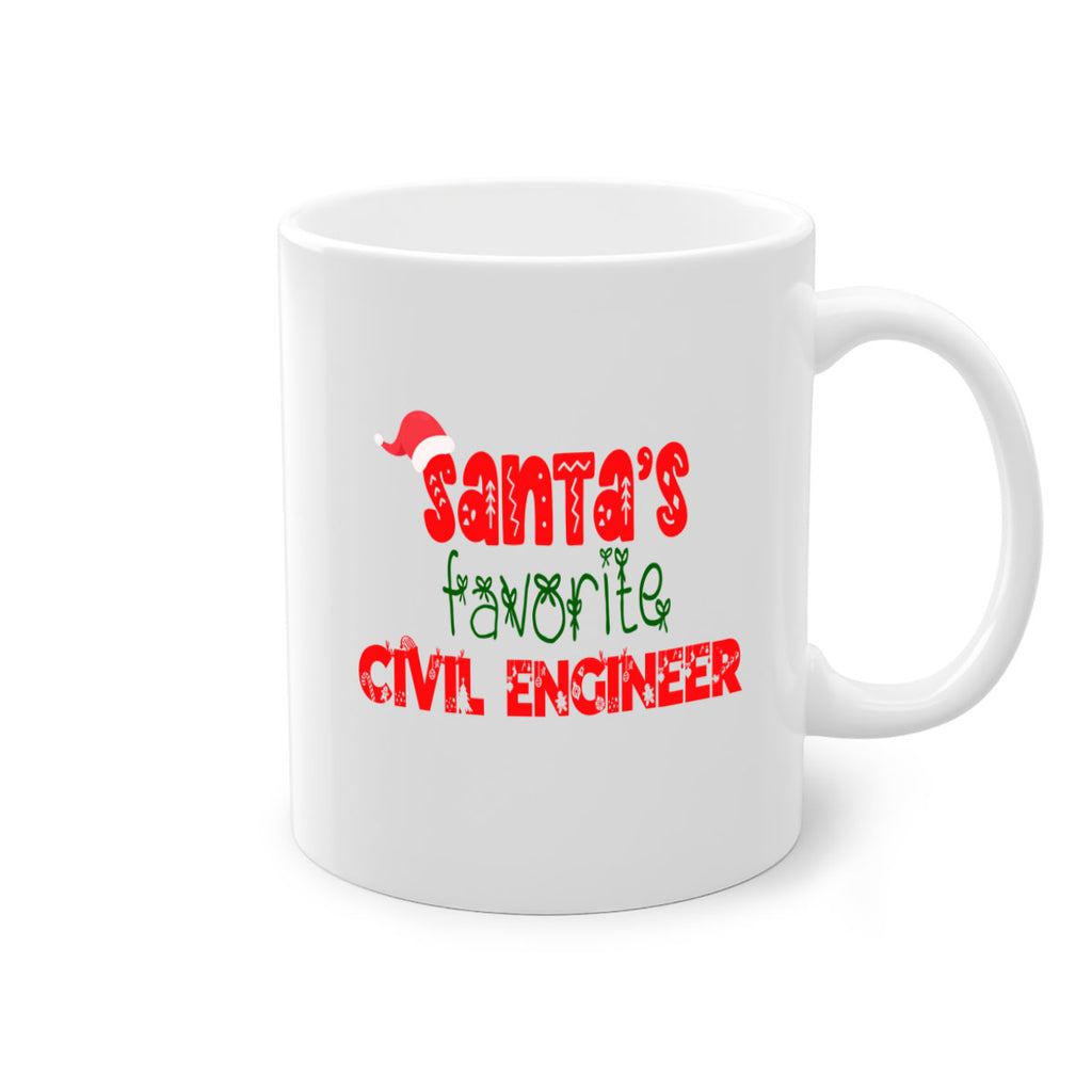 santas favorite civil engineer style 717#- christmas-Mug / Coffee Cup