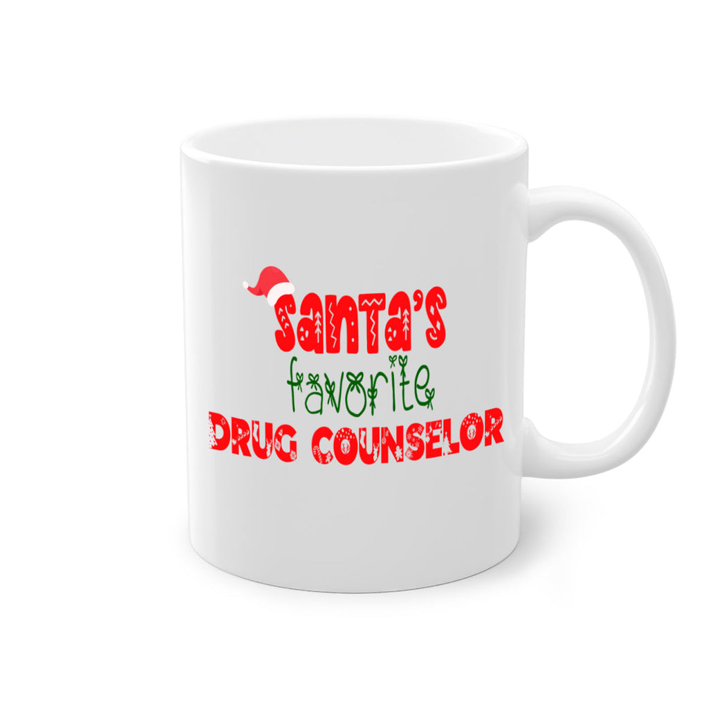 santas favorite drug counselor style 792#- christmas-Mug / Coffee Cup