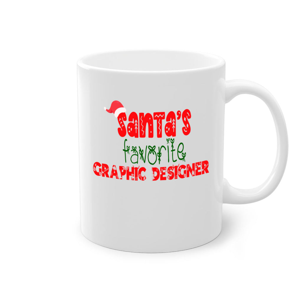 santas favorite graphic designer style 855#- christmas-Mug / Coffee Cup