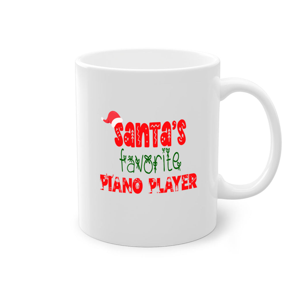 santas favorite piano player style 1019#- christmas-Mug / Coffee Cup
