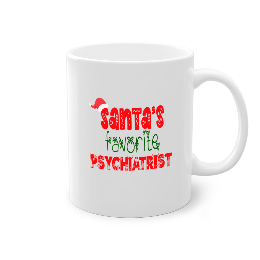 santas favorite psychiatrist style 1045#- christmas-Mug / Coffee Cup