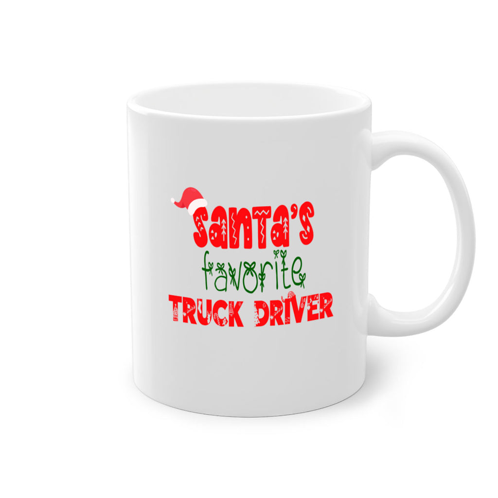 santas favorite truck driver style 1134#- christmas-Mug / Coffee Cup