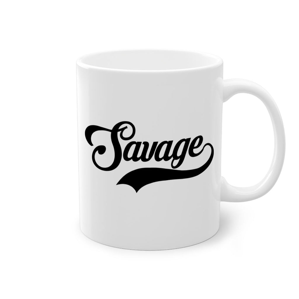 savage script 40#- black words - phrases-Mug / Coffee Cup