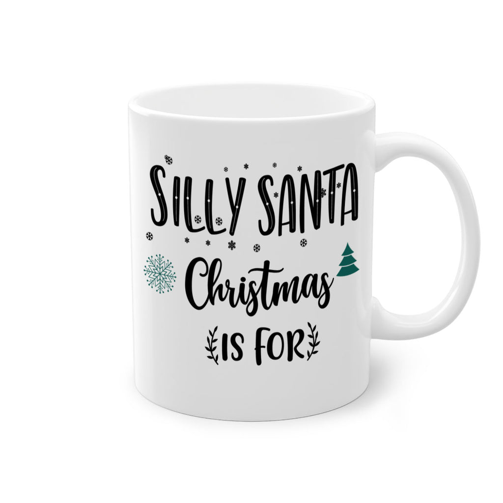 silly santa christmas is for jesus style 1175#- christmas-Mug / Coffee Cup
