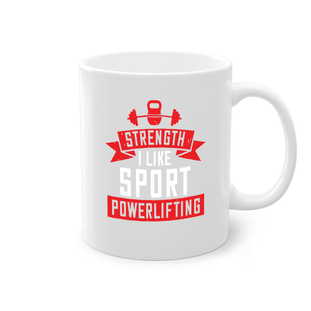 strength i like sport powerlifting 73#- gym-Mug / Coffee Cup